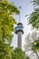 ROTTERDAM, NETHERLANDS, MAY 10: Euromast observation tower built specially for the 1960 Floriade, taken on MAY 10 2015 in Rotterd