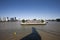 Rotterdam seen from the Erasmus bridge and its shadow