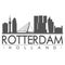 Rotterdam Silhouette Design City Vector Art