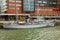 Rotterdam, South-Holland/the Netherlands - March 17 2018: Old boat docked in the Rijnhaven