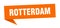 Rotterdam sticker. Rotterdam signpost pointer sign.