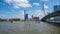 Rotterdam; view on the Maas river and Erasmus bridge