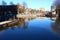 Rotterdam water landscape of port,Netherlands