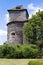 Rotunda and castle from 1200, Tynec nad Sazavou town, Central Bohemian region, Czech republic