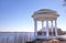 Rotunda on quay of Volga river.