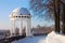 Rotunda on river Volga quay in Yaroslavl