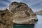 Rouche rocks in Beirut, Lebanon in the sea