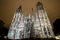 Rouen - The cathedral at night