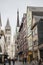Rouen, Normandy, France, Europe - traditional houses and the cathedral.