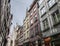 Rouen, Normandy, France - traditional houses and the cathedral.