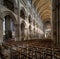 Rouen, Normandy, May 4th 2013 - the beautiful nave of Notre Dame