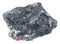 rough Aegirine (Acmite) rock with pink Eudialyte