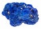 rough azurite (chessylite) stone on white