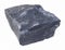 rough black argillite stone (mudstone) on white