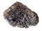 rough cassiterite (ore of tin) stone on white