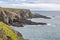 Rough cliff line at Mizen head lighthouse