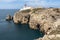 Rough coast on lighthouse of Sagres, Portugal