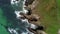 The rough coastline of Ireland - view from above