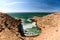 Rough colorful coastline, Atlantic, Morocco