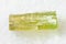 rough crystal of Heliodor (yellow beryl) on white