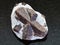 rough crystal of Staurolite in mica shale on dark