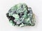 rough crystals of Demantoid garnet stone on white