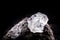 Rough diamond  precious stone in mines. Concept of mining and extraction of rare ores