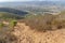 Rough dirt hiking trail in the middle of bushes at Double Peak Park, San Marcos, California