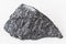 rough dolerite (diabase) stone on white