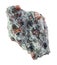 rough eclogite stone on white