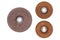 Rough and fine metal grinding wheel