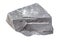 rough gray Argillite rock isolated on white