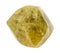 rough green grossular garnet from Yakutia isolated