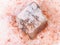 rough Halite mineral in grained Himalayan Salt