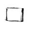 Rough Hand Drawn Square Black Isolated Frame