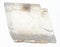 rough iceland crystal (iceland spar ) on white