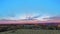 Rough landscape of Australia panoramic view by sunset