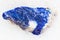rough lazurite (lapis lazuli) stone on white