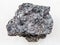 rough Magnetite ore on white