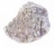 rough marl stone ( mergel, mudstone) on white