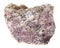 rough pink Dolomite rock on white