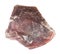 rough pink Flint stone (Chalcedony) isolated