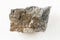 rough Pyrrhotite (Pyrotite) rock on white marble