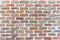 Rough red brickwall