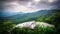 Rough ridge overlook viewing area off blue ridge parkway scenery