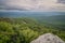 Rough ridge overlook viewing area off blue ridge parkway scenery