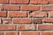 Rough Ruddy Brick Texture Background