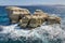 Rough sea at Sarakiniko rocks, Milos, Greece