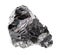 rough sphalerite ( zinc blende) rock cutout
