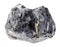 rough sphalerite (zinc blende) rock on white
